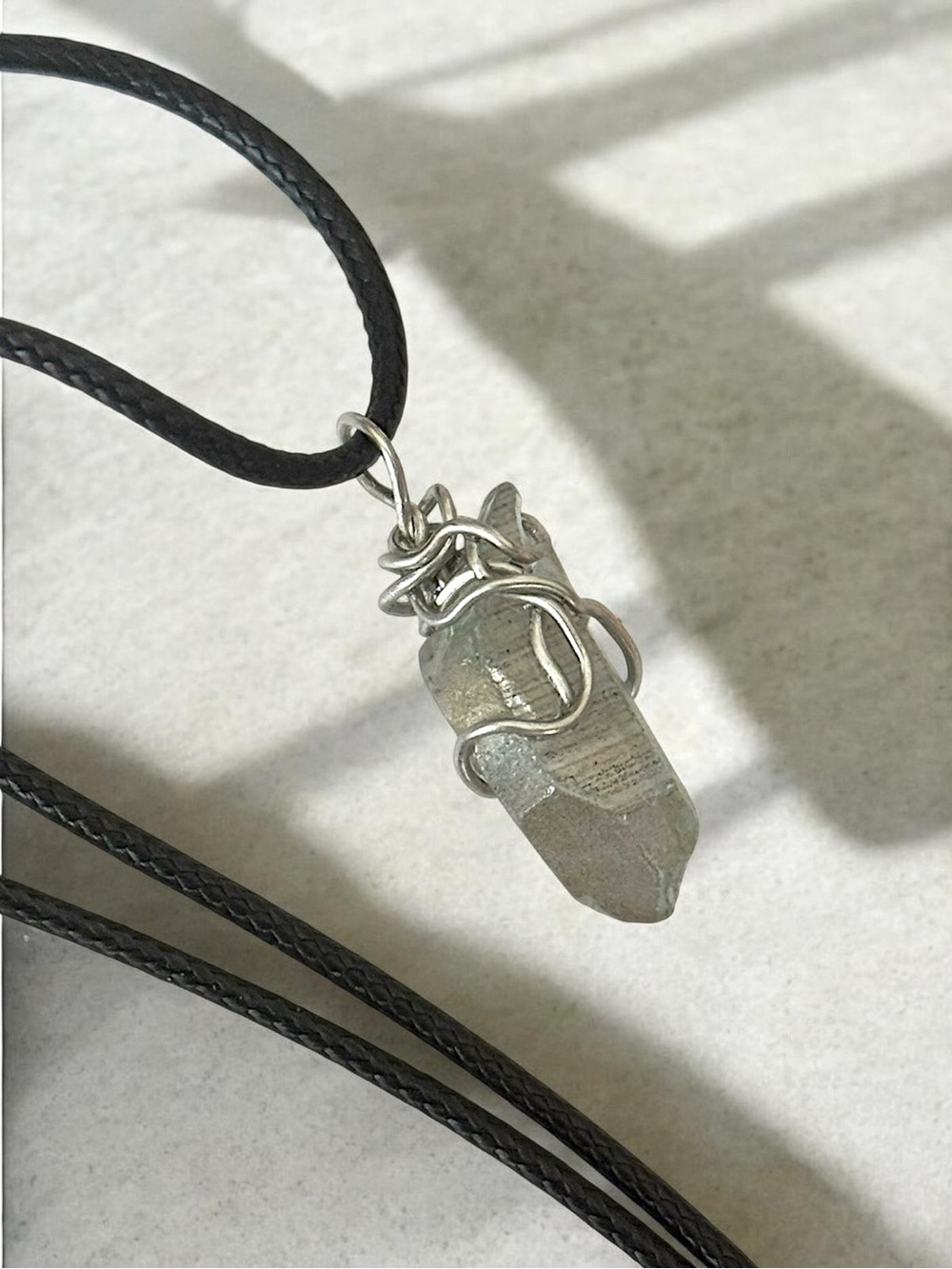 5 For $25💫Wirewrapped Sea Foam Quartz Pendant
